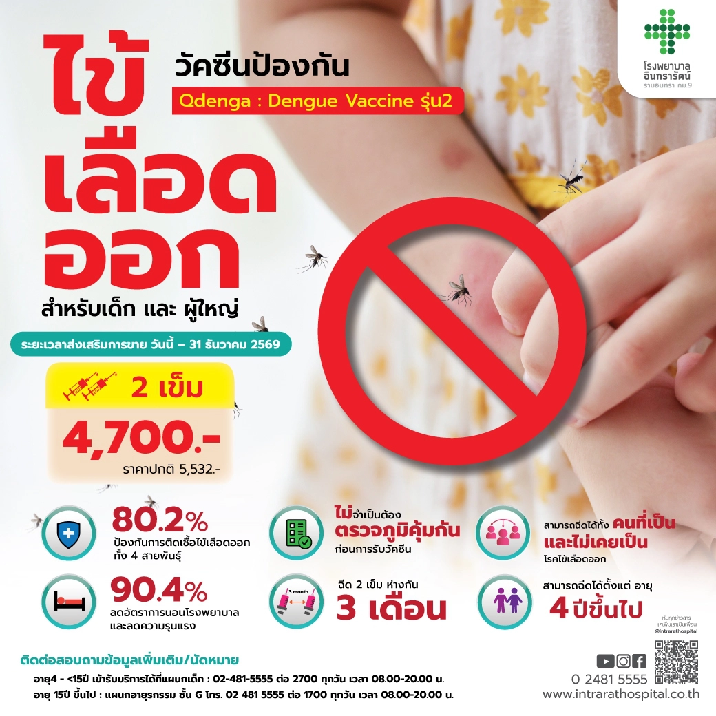 โปรแกรมวัคซีนป้องกันโรคไข้เลือดออก (QDENGA VACCINE)