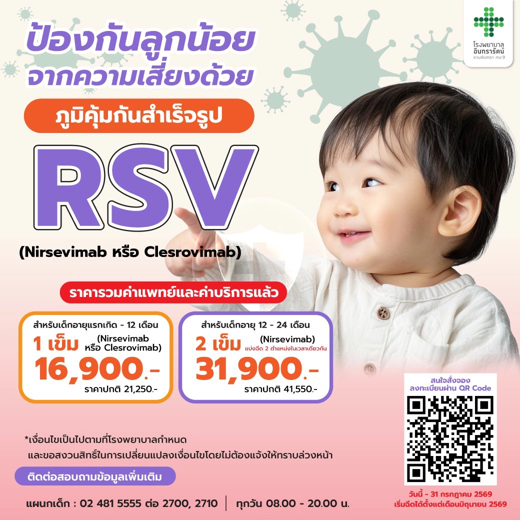 ภูมิคุ้มกันสำเร็จรูป RSV สำหรับ เด็กเล็ก 